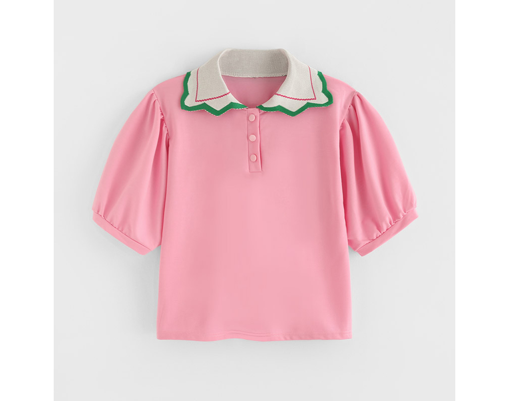 반팔 티셔츠 핑크 색상 이미지-S3L3
